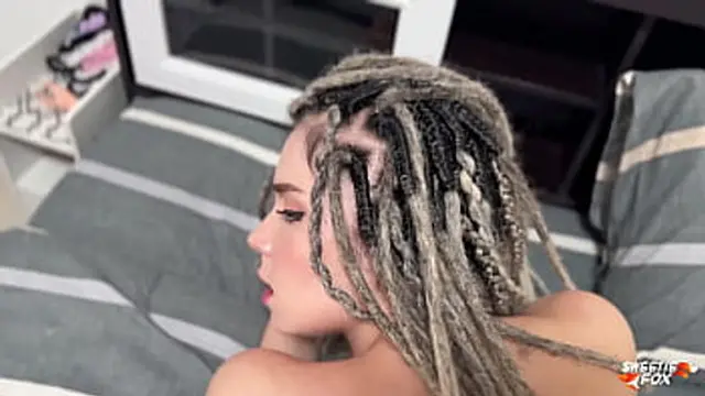 Hot Beauty Jolts Big Assets &mdash;  Deeps Throat &mdash;  Gets It On & Swallowsl Cum In Person View