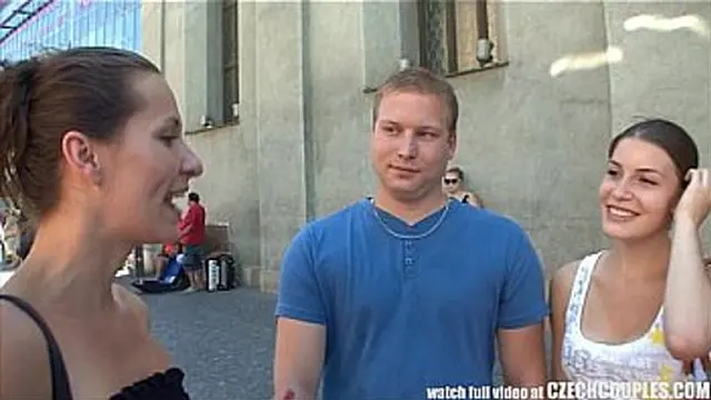 Dirty Czech teens swap money for wild public quadruple action in grim alleyways