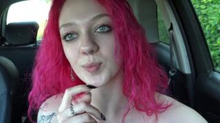 Oral😜 fix for desperate dude at work courtesy of redheaded team player