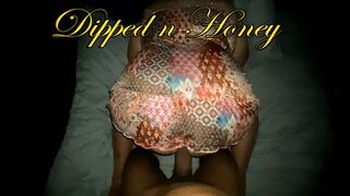 Sweet honey, I found you wrapped in nothing but sex appeal, stockings and all!