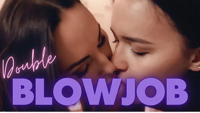 Lilu Moon & Sasha Sparrow Double Blowjob Big Dick POV