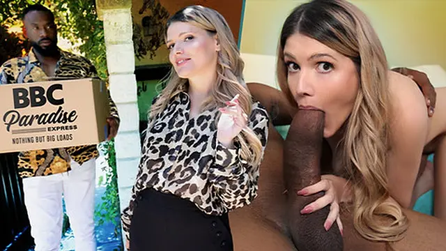 Cock🍆-Starving Blonde Lures Black Stud Into Her Home With Her Gaze