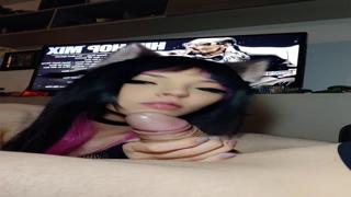 Adorable Lolita crams cock🍆 down her eager throat