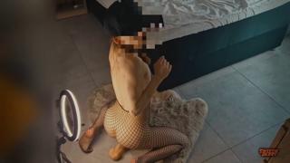 Blowjob Bonanza: My Hubby Walks in on Me Gobbling Cum like a Pro