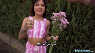 Juicy South American babe gets down and dirty in some dude's backyard bonk fest