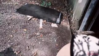 'Sultry sex kitten succumbs to the beast's passionate wiles under radiant Asian sun'