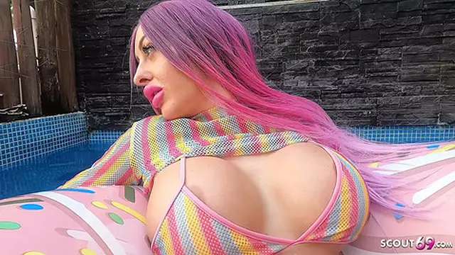 Real Amateur Holiday Screw with German Huge Lips and Tits Explosion Cathy B