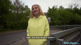 EURO SLUT Gets Deep-Fucked by Multiple Guys Outdoors
