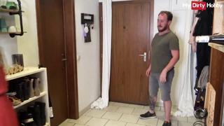 Dirty pizza delivery POV banging Mila Hase doggystyle