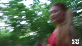 Misha Maver ravaged savagely in the woods by Christian Clay