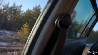 Car ride turns into rough oral😜 and nasty woods bang sessions