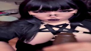 Daddy's filthy BBC BJ session with explosive cum climax🚀