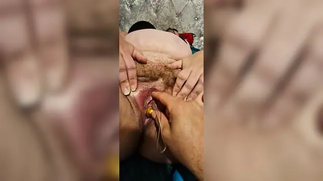 Rippled MILF gets intense creampie with strapon and vibrator