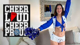 Get your throat ravaged by a lustful cheerleader's latex-clad lips
