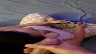 Step sis gets gamer's surprise booty blast on her pretty face