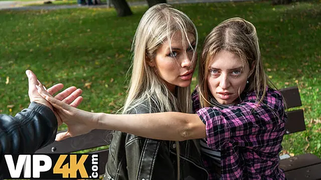 VIP4K Sexy Blonde Zlata Shine Plays Naughty😈 Games with a Big Boss While Hiding From Her GF