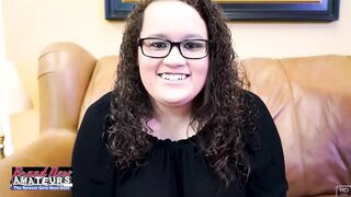 Harper's Brunette Bliss: Warm Cum Down Swallow