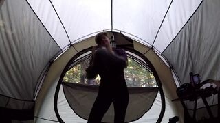Campers get DP-ed in the woods, then swallow a creampie like good little groupies