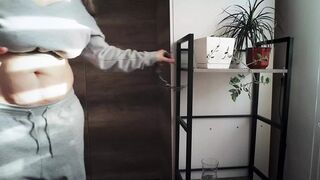 Morning Tit Job: Wifey's Big Boobs Drenched in My Hot Cum