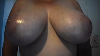 Getting Down To Business With My Jumbo Double D Cup Nipple Show!
