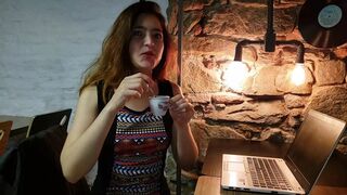 Coffee date turns into a semen-filled sensation with Kyle's special latte