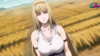 Nordic farmgirl assailed by Viking warriors