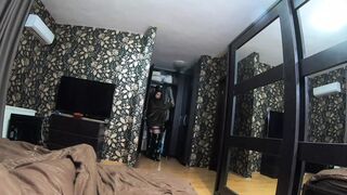 Milfycalla Gets Her Face Fucked & Cum Play In A Sexy Grey Fur Coat & Long Boots, Scene 214