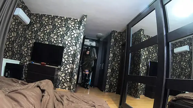 Milfycalla Gets Her Face Fucked & Cum Play In A Sexy Grey Fur Coat & Long Boots &mdash;  Scene 214