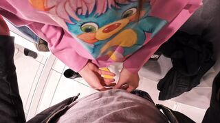 Risky Mall Fuck: Locker Room BJ & Fitting Room Sex