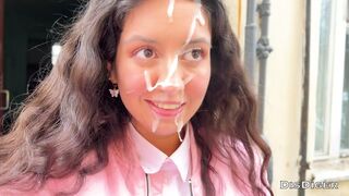 Dirty cum shot at school after a naughty😈 fuck!
