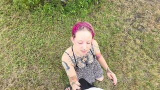 Outdoors色情 Blow Job Thriller