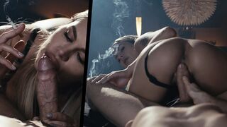 Zlata Shine's Hot Mistress淫 Session with Cigar & Cum Swallowing