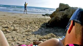 My Wifey's Hot Summer Threesome On Public Beach
