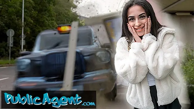 Public Agent - British Brunette Teen with Big Tits Sucks and Fucks After Near Runover by Fake Taxi