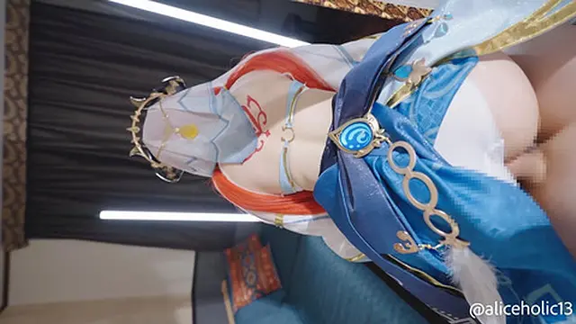 Nilou Cosplay Hot Kisses and Comeshot Action