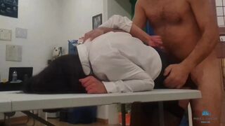  Busty secretary botches it big and the boss loses his cool