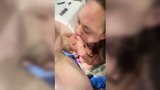 Wife gets one in the face as hubby records