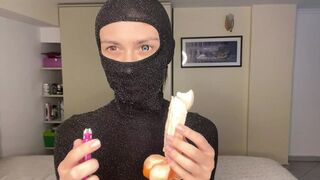Masked Candle Tease, Soft Femdom & Erotic Play with Toy Flame, Daniella's OF Preview