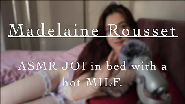 ASMR JOI – Seductive moment in bed with a mature woman