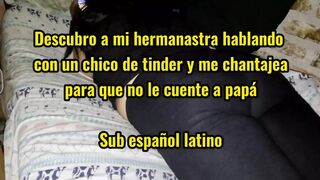 POV Fat Busty Stepsister Sucks Me off so I Won't Talk About Her Tinder Dates, Homemade