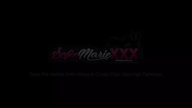 Stepmom Sofie Marie POV sucks stepsons cock before facial