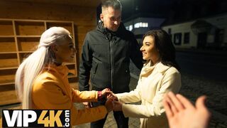 SWAP4K  Swap wives ended up as hot threesome with a big cock