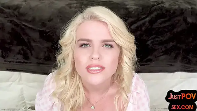 Amateur POV MILF gets fucked in pussy after throating cock