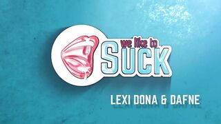 Lexi Dona and Daphne swap mouths for fun
