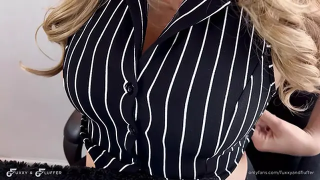 Office Babe’s Tits Swell and Spill Cream Before Her Meeting