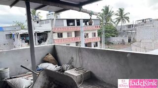 Horny couple couldn't find better place so fucking on construction site
