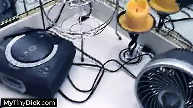 A fiery redhead works her magic sucking that small cock