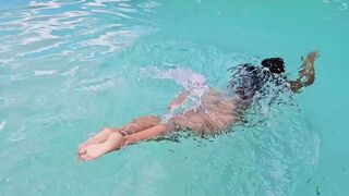 JOI Pool girl wants you to cum on her pussy