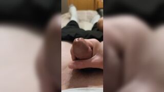 Cum flowing hand job