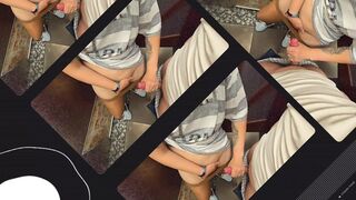 Stepsister Helps Stepbrother Cum Quickly in her PANTYHOSE